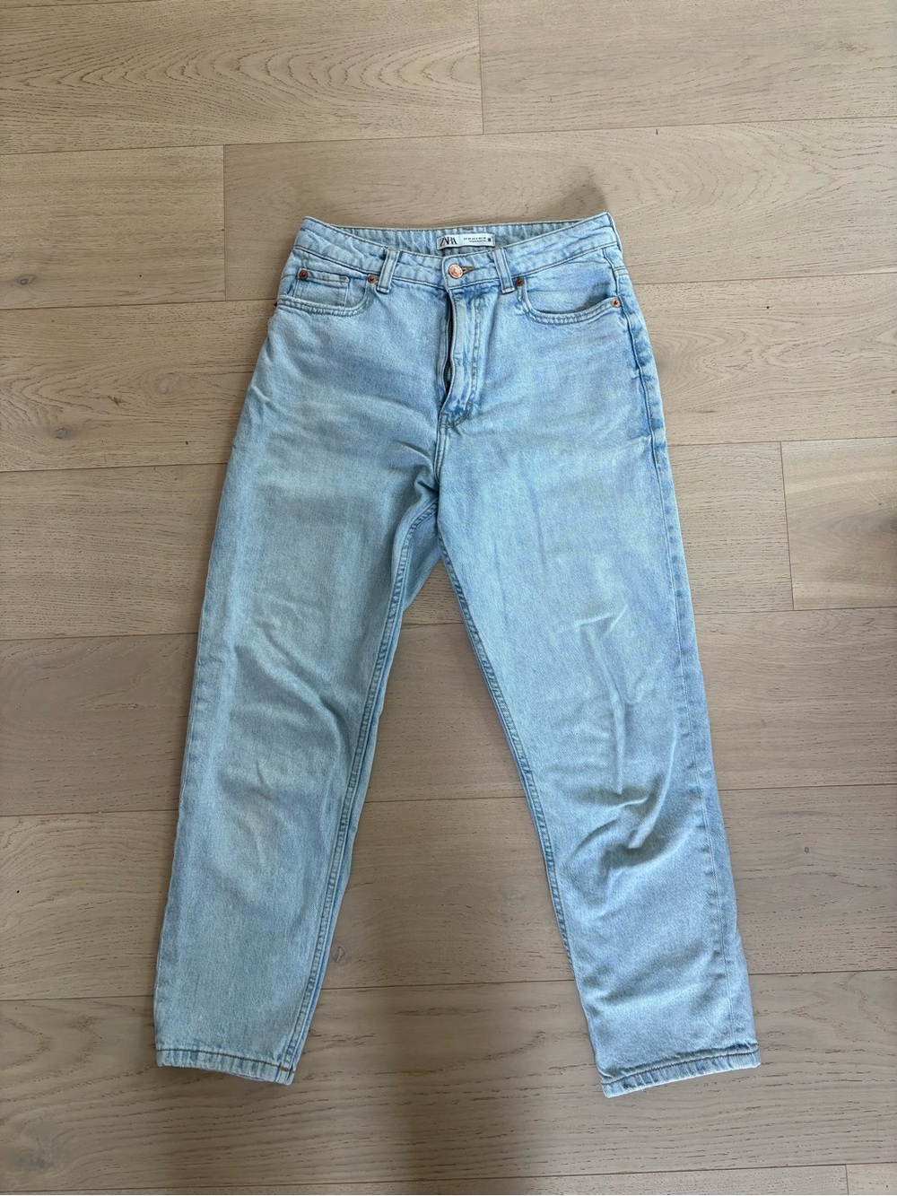 Zara High Waist Mom Fit Jeans, Sz 6/38